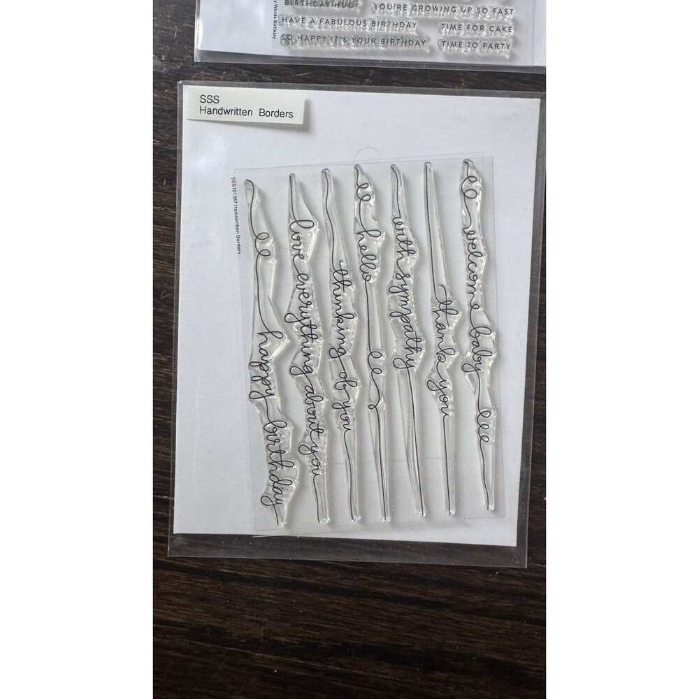 Lot of 5 - Simon Says Stamp Clear Sentiments - Picture 2 of 6